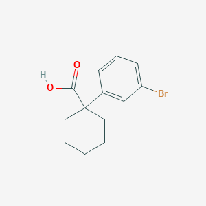 molecular formula C13H15BrO2 B2707913 1-(3-Bromophenyl)cyclohexane-1-carboxylic acid CAS No. 923130-21-6