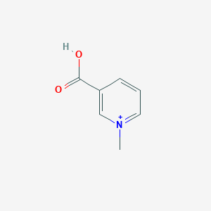 molecular formula C7H8NO2+ B270797 N-Methylnicotinic acid 
