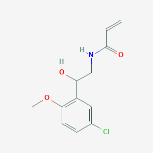 molecular formula C12H14ClNO3 B2707972 N-[2-(5-Chloro-2-methoxyphenyl)-2-hydroxyethyl]prop-2-enamide CAS No. 2411271-14-0