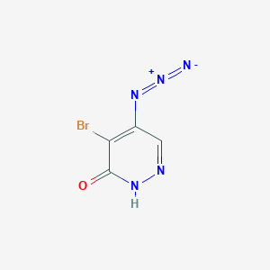 molecular formula C4H2BrN5O B2707984 4-Bromo-5-azidopyridazine-3(2H)-one CAS No. 21456-78-0