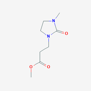molecular formula C8H14N2O3 B2707987 Methyl 3-(3-methyl-2-oxoimidazolidin-1-yl)propanoate CAS No. 1250087-06-9