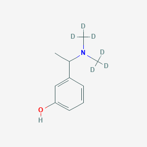 molecular formula C10H15NO B027080 3-[1-[Di(methyl-d3)amino]ethyl]phenol CAS No. 194930-03-5