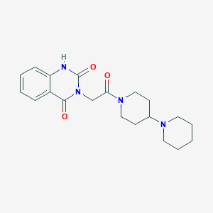 molecular formula C20H26N4O3 B2708003 3-(2-{[1,4'-bipiperidine]-1'-yl}-2-oxoethyl)-1,2,3,4-tetrahydroquinazoline-2,4-dione CAS No. 1023520-01-5
