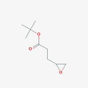 molecular formula C9H16O3 B2708009 Tert-butyl 3-(oxiran-2-yl)propanoate CAS No. 58114-14-0