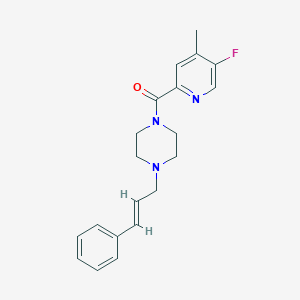 (5-Fluoro-4-methylpyridin-2-yl)-[4-[(E)-3-phenylprop-2-enyl]piperazin-1-yl]methanone