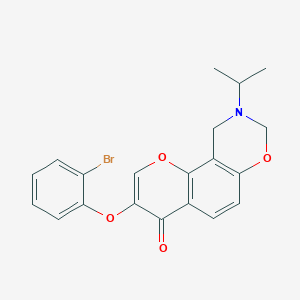 3-(2-bromophenoxy)-9-isopropyl-9,10-dihydrochromeno[8,7-e][1,3]oxazin-4(8H)-one