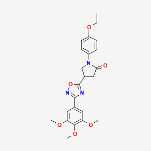 1-(4-Ethoxyphenyl)-4-(3-(3,4,5-trimethoxyphenyl)-1,2,4-oxadiazol-5-yl)pyrrolidin-2-one