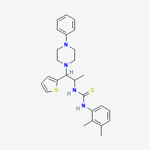 1-(2,3-Dimethylphenyl)-3-(1-(4-phenylpiperazin-1-yl)-1-(thiophen-2-yl)propan-2-yl)thiourea
