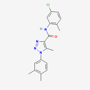 N-(5-chloro-2-methylphenyl)-1-(3,4-dimethylphenyl)-5-methyl-1H-1,2,3-triazole-4-carboxamide