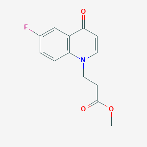 methyl 3-(6-fluoro-4-oxoquinolin-1(4H)-yl)propanoate