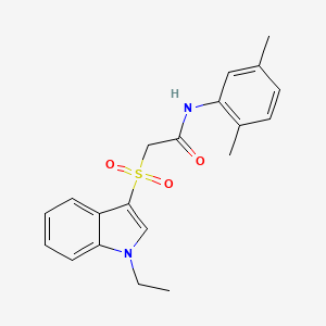 N-(2,5-dimethylphenyl)-2-((1-ethyl-1H-indol-3-yl)sulfonyl)acetamide