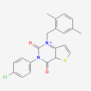 3-(4-chlorophenyl)-1-[(2,5-dimethylphenyl)methyl]-1H,2H,3H,4H-thieno[3,2-d]pyrimidine-2,4-dione