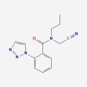 N-(Cyanomethyl)-N-propyl-2-(triazol-1-yl)benzamide