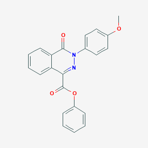 Phenyl 3-(4-methoxyphenyl)-4-oxo-3,4-dihydro-1-phthalazinecarboxylate