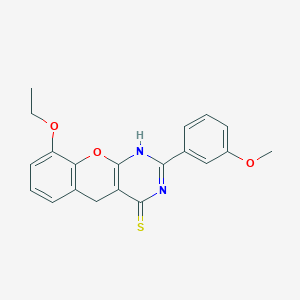 9-ethoxy-2-(3-methoxyphenyl)-3H-chromeno[2,3-d]pyrimidine-4(5H)-thione