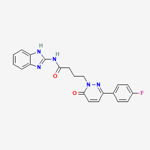 N-(1H-benzo[d]imidazol-2-yl)-4-(3-(4-fluorophenyl)-6-oxopyridazin-1(6H)-yl)butanamide