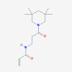 N-[3-Oxo-3-(3,3,5,5-tetramethylpiperidin-1-yl)propyl]prop-2-enamide