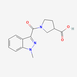 1-(1-Methyl-1H-indazole-3-carbonyl)pyrrolidine-3-carboxylic acid