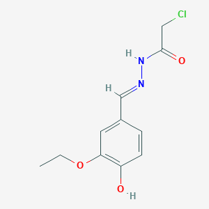 2-Chloro-N'-[(1E)-(3-ethoxy-4-hydroxyphenyl)methylidene]acetohydrazide