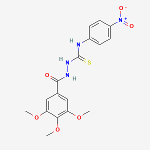 4-(4-Nitrophenyl)-1-(3,4,5-trimethoxybenzoyl)thiosemicarbazide
