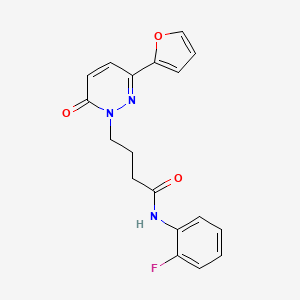 N-(2-fluorophenyl)-4-(3-(furan-2-yl)-6-oxopyridazin-1(6H)-yl)butanamide