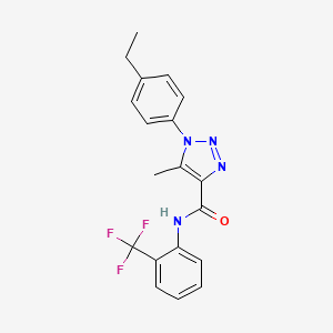 1-(4-ethylphenyl)-5-methyl-N-(2-(trifluoromethyl)phenyl)-1H-1,2,3-triazole-4-carboxamide