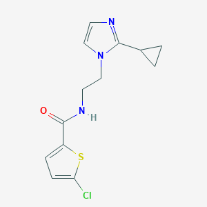 5-chloro-N-(2-(2-cyclopropyl-1H-imidazol-1-yl)ethyl)thiophene-2-carboxamide