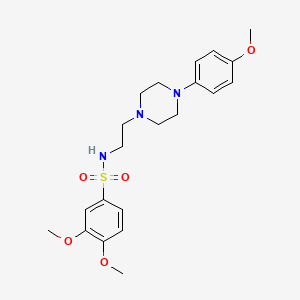 3,4-dimethoxy-N-(2-(4-(4-methoxyphenyl)piperazin-1-yl)ethyl)benzenesulfonamide