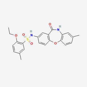 2-ethoxy-5-methyl-N-(8-methyl-11-oxo-10,11-dihydrodibenzo[b,f][1,4]oxazepin-2-yl)benzenesulfonamide