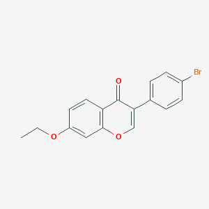 molecular formula C17H13BrO3 B2708092 3-(4-溴苯基)-7-乙氧基咔曼-4-酮 CAS No. 610754-43-3