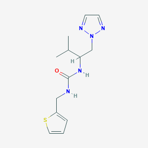 molecular formula C13H19N5OS B2708098 1-(3-methyl-1-(2H-1,2,3-triazol-2-yl)butan-2-yl)-3-(thiophen-2-ylmethyl)urea CAS No. 2320176-46-1