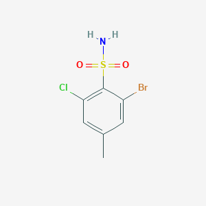2-Bromo-6-chloro-4-methylbenzene-1-sulfonamide