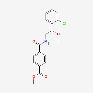 molecular formula C18H18ClNO4 B2708117 甲基-4-((2-(2-氯苯基)-2-甲氧基乙基)氨基)苯甲酸酯 CAS No. 1795472-43-3