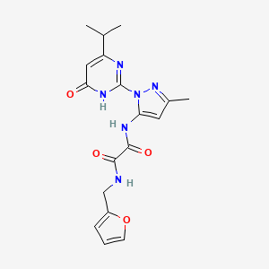 N1-(furan-2-ylmethyl)-N2-(1-(4-isopropyl-6-oxo-1,6-dihydropyrimidin-2-yl)-3-methyl-1H-pyrazol-5-yl)oxalamide
