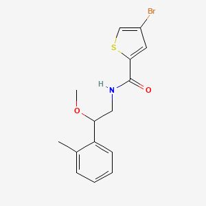 B2708165 4-bromo-N-(2-methoxy-2-(o-tolyl)ethyl)thiophene-2-carboxamide CAS No. 1797892-77-3