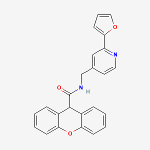molecular formula C24H18N2O3 B2708180 N-((2-(furan-2-yl)pyridin-4-yl)methyl)-9H-xanthene-9-carboxamide CAS No. 2034272-15-4