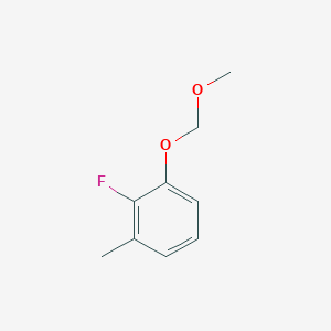 molecular formula C9H11FO2 B2708182 2-Fluoro-1-(methoxymethoxy)-3-methylbenzene CAS No. 1698576-59-8