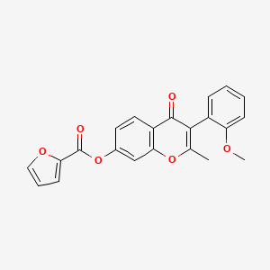 B2708198 3-(2-methoxyphenyl)-2-methyl-4-oxo-4H-chromen-7-yl furan-2-carboxylate CAS No. 610752-51-7