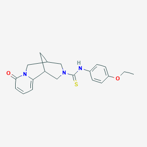molecular formula C20H23N3O2S B2708281 N-(4-ethoxyphenyl)-6-oxo-7,11-diazatricyclo[7.3.1.0^{2,7}]trideca-2,4-diene-11-carbothioamide CAS No. 864923-46-6