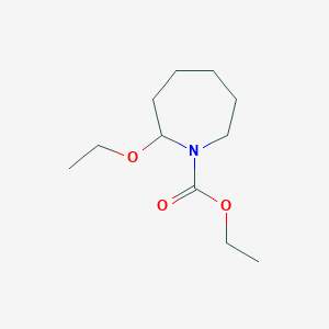 molecular formula C11H21NO3 B027083 Ethyl 2-ethoxyazepane-1-carboxylate CAS No. 106412-45-7