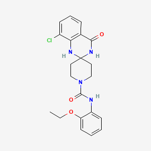 8'-chloro-N-(2-ethoxyphenyl)-4'-oxo-3',4'-dihydro-1'H-spiro[piperidine-4,2'-quinazoline]-1-carboxamide