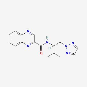 N-(3-methyl-1-(2H-1,2,3-triazol-2-yl)butan-2-yl)quinoxaline-2-carboxamide