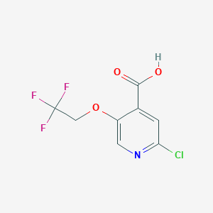 2-Chloro-5-(2,2,2-trifluoroethoxy)pyridine-4-carboxylic acid