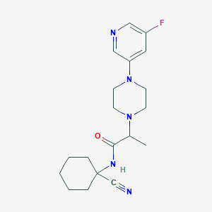 N-(1-Cyanocyclohexyl)-2-[4-(5-fluoropyridin-3-yl)piperazin-1-yl]propanamide