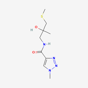 molecular formula C9H16N4O2S B2708344 N-(2-hydroxy-2-methyl-3-(methylthio)propyl)-1-methyl-1H-1,2,3-triazole-4-carboxamide CAS No. 1795299-48-7