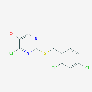 4-Chloro-2-[(2,4-dichlorobenzyl)sulfanyl]-5-methoxypyrimidine