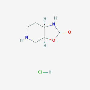 (3As,7aR)-3a,4,5,6,7,7a-hexahydro-1H-[1,3]oxazolo[5,4-c]pyridin-2-one;hydrochloride