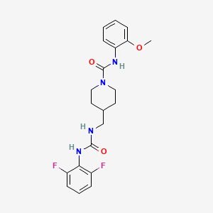 4-((3-(2,6-difluorophenyl)ureido)methyl)-N-(2-methoxyphenyl)piperidine-1-carboxamide