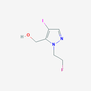 [1-(2-Fluoroethyl)-4-iodo-1H-pyrazol-5-yl]methanol