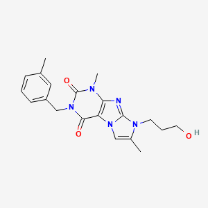 8-(3-hydroxypropyl)-1,7-dimethyl-3-(3-methylbenzyl)-1H-imidazo[2,1-f]purine-2,4(3H,8H)-dione